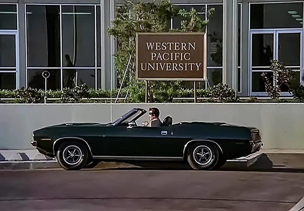1970 Barracuda convertible Joe Mannix side view