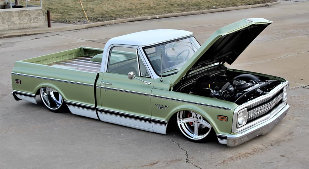 1970 Chevy Custom 10 front hood up copy