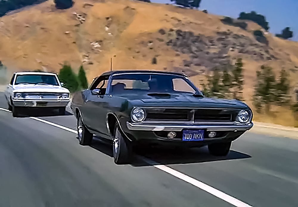 1970 Cuda convertible Joe Mannix tv car
