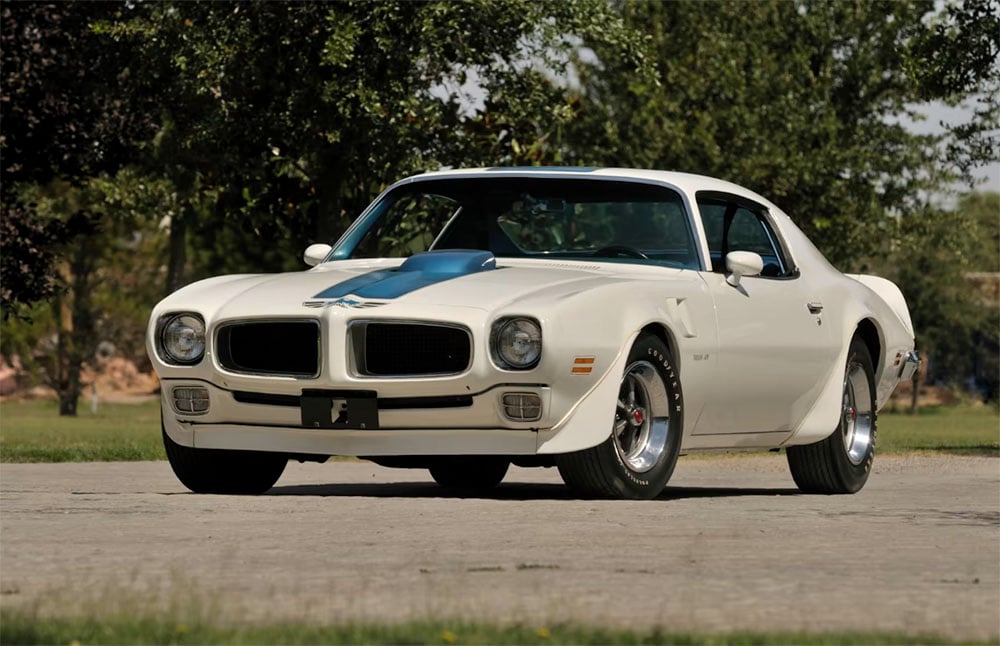 1970 Firebird Trans Am Ram Air IV polar white front copy