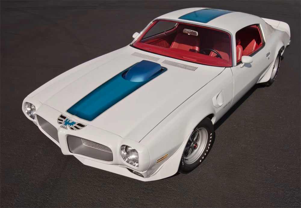 1970 Firebird Trans Am high front red white blue copy