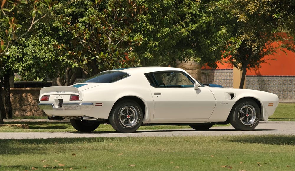1970 Firebird Trans Am side rear polar white copy