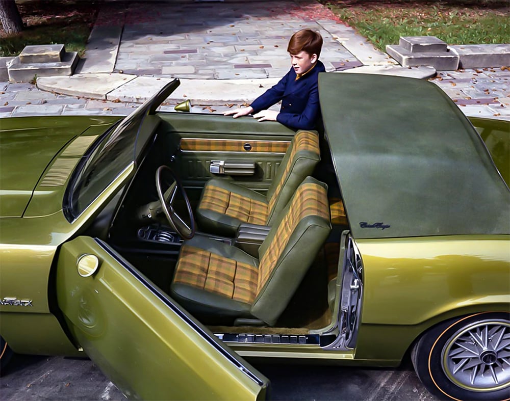 1970 Ford Maverick Estate Coupe design concept with kid copy
