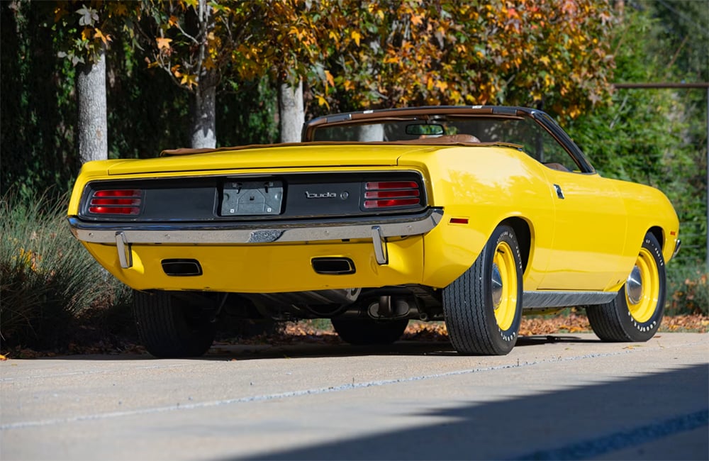 1970 Hemi Cuda convertible rear copy