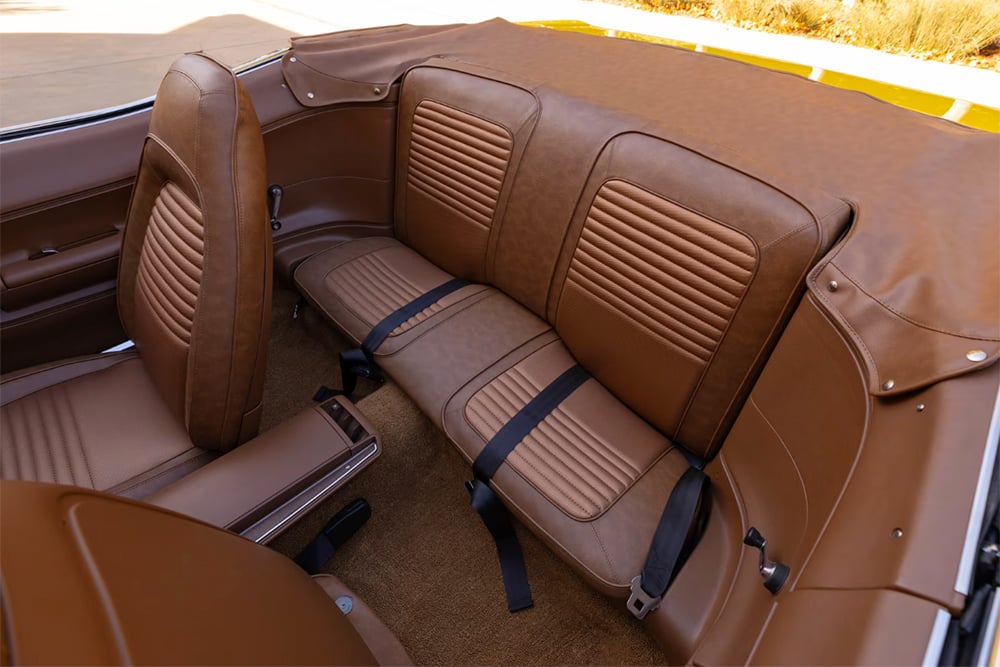 1970 Hemi Cuda interior back seat tan vinyl copy