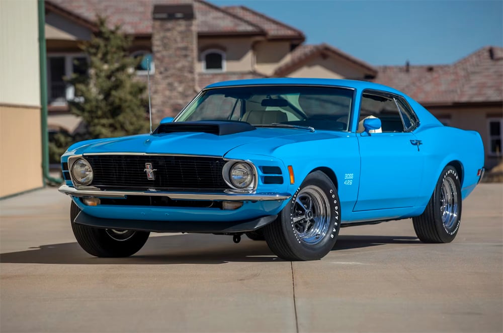1970 Mustang 429 front grabber blue copy
