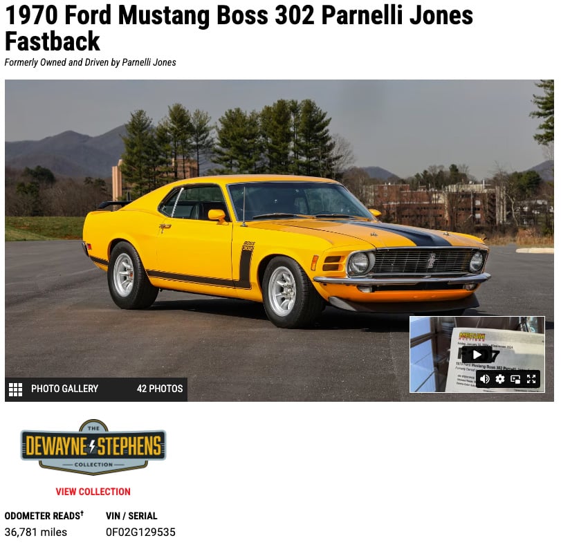 1970 Mustang Boss 302 VIN decoder
