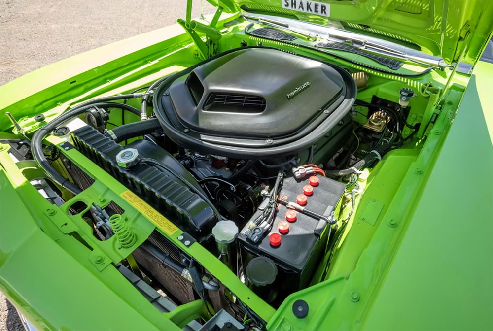 1970 Plymouth Barracuda hybrid custom sleeper engine copy
