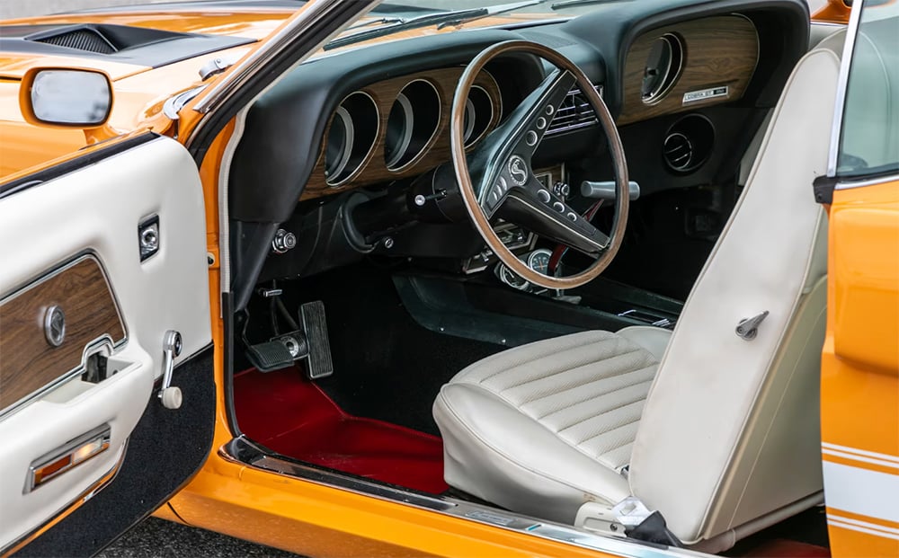 1970 Shelby white interior 1000