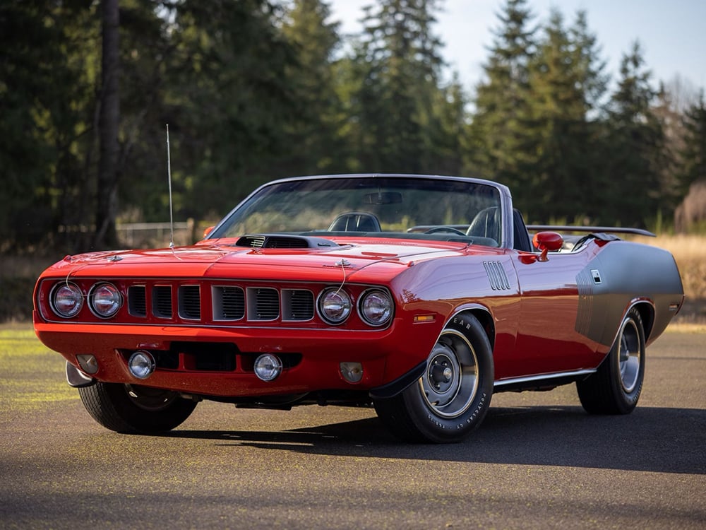 1971 Hemi Cuda convertible copy AI