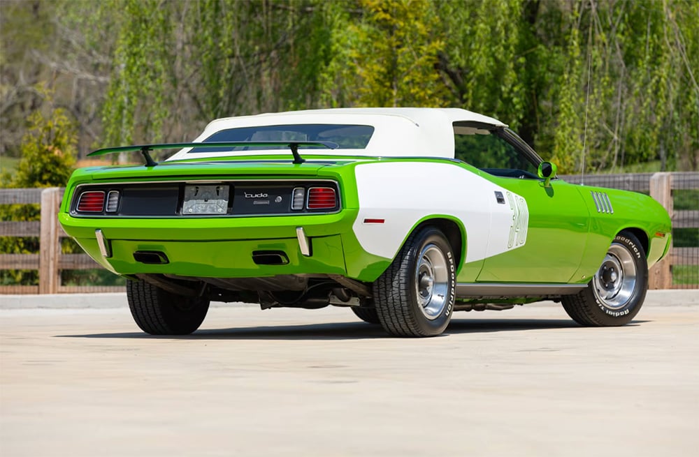 1971 Plymouth Cuda convertible rear w top up copy