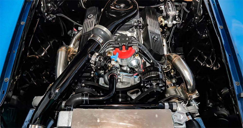 1972 Ford Maverick restomod engine copy