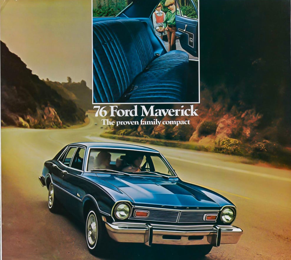 1976 Ford Maverick brochure cover copy