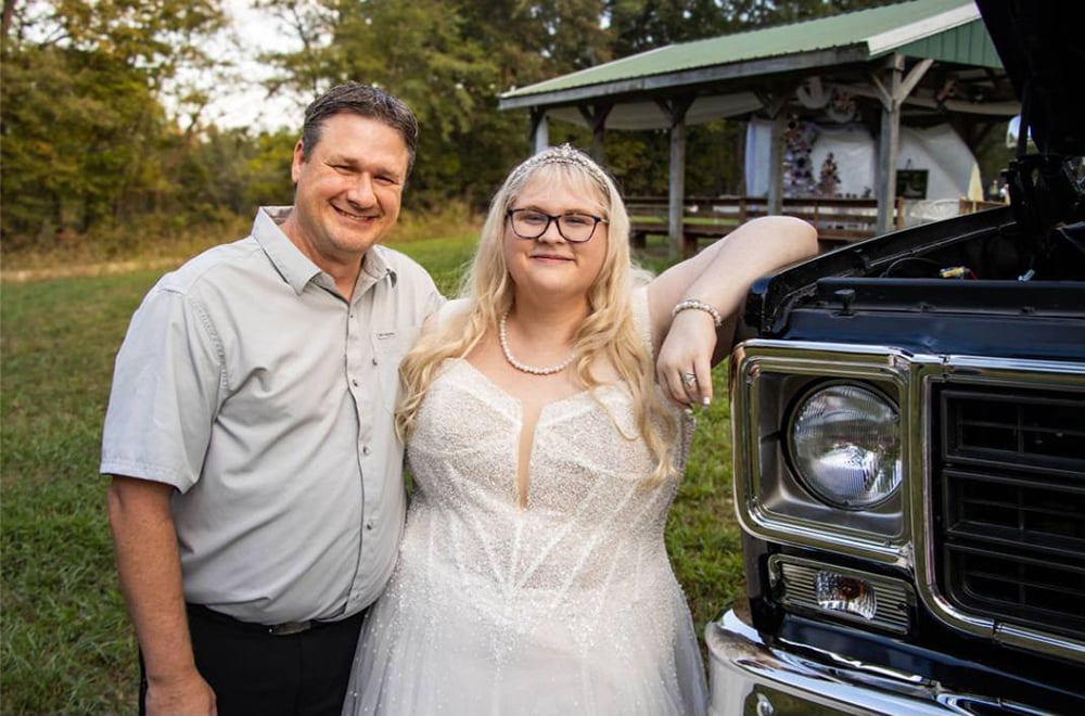 1977-78 Chevy K20 father and daughter
