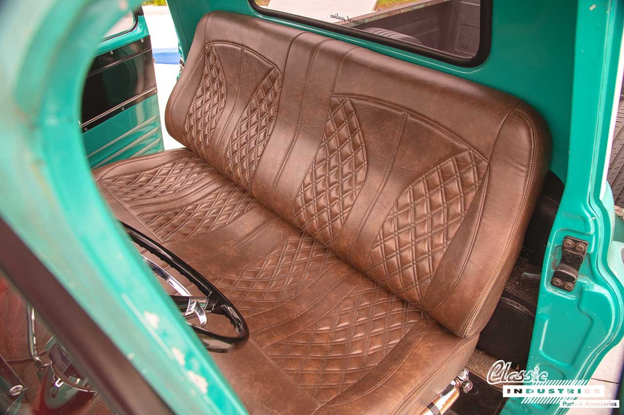 59_Chevy_Apache_Teal_White_Bench_Seat