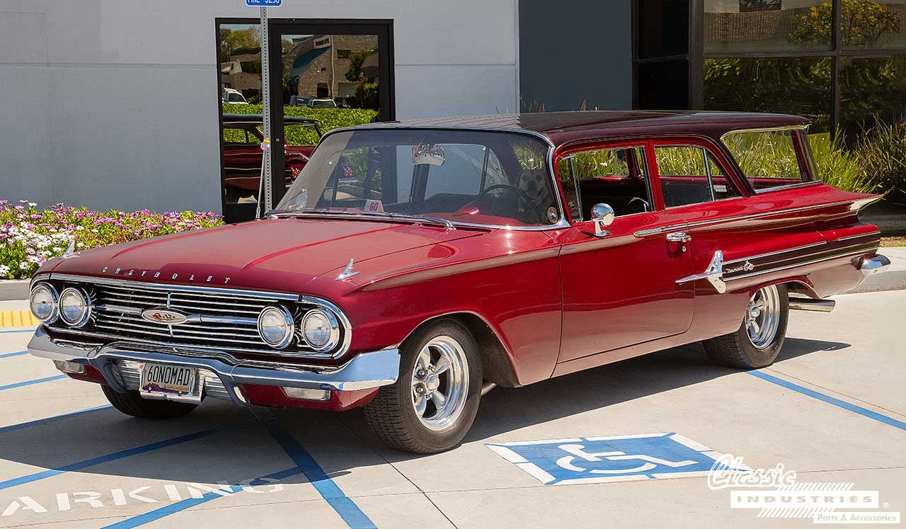 60_Chevy_Brookwood_Wagon_Blood_Red_Three_Quarter_Front_Lead