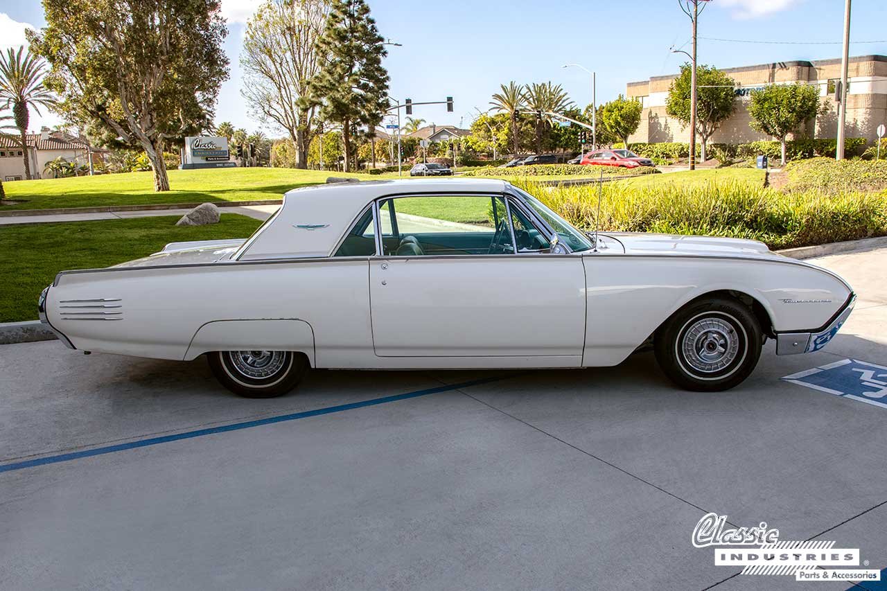 61_Ford_Thunderbird_Cream_Side_View