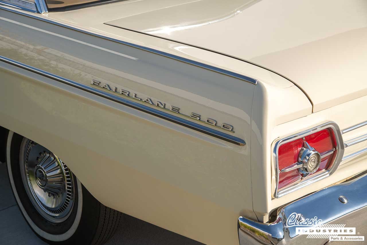 65_Ford_FairLane_White_Fairlane_500_QTR_Panel_Emblem