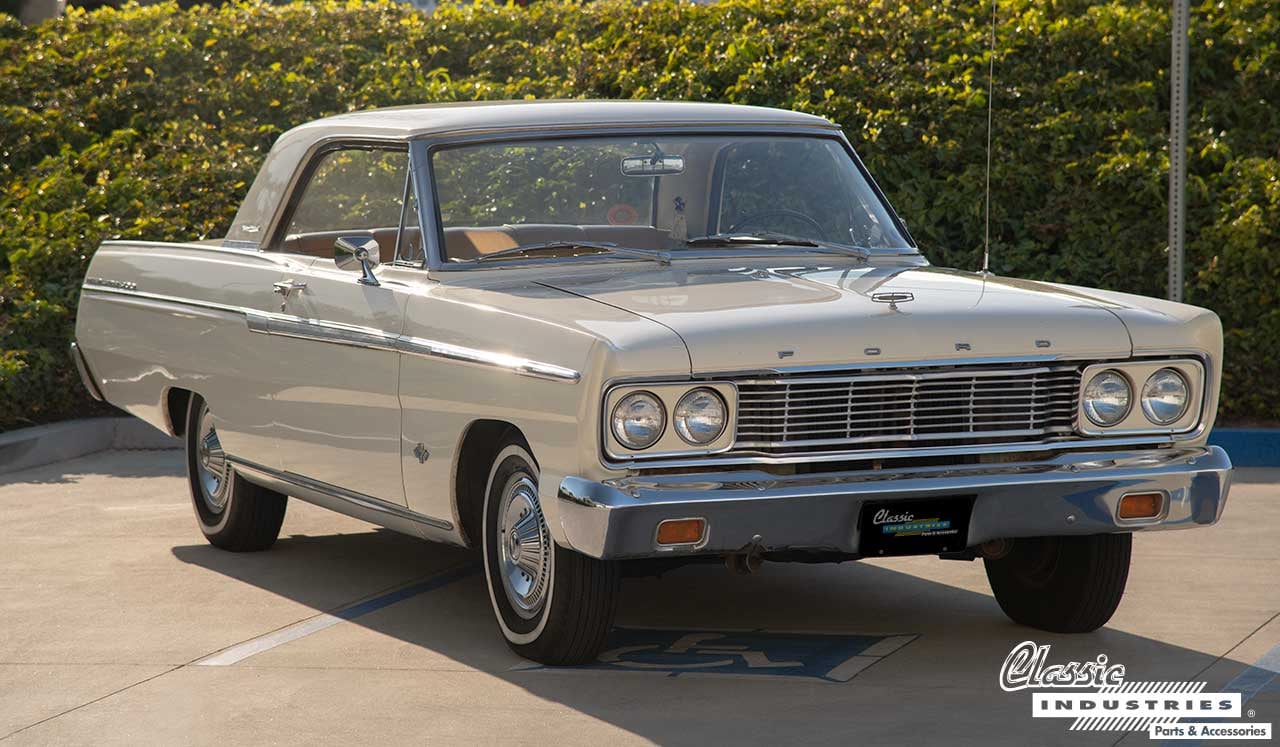 65_Ford_Fairlane_White_Three_Fourth_Front_Lead