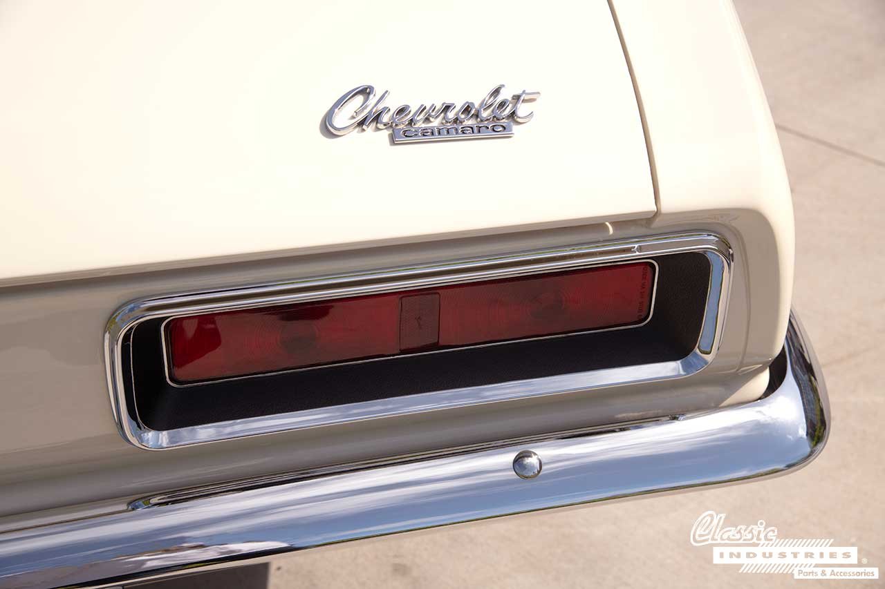 67_Camaro_SS_CapriCream_Chevy_Camaro_Emblem_Trunk