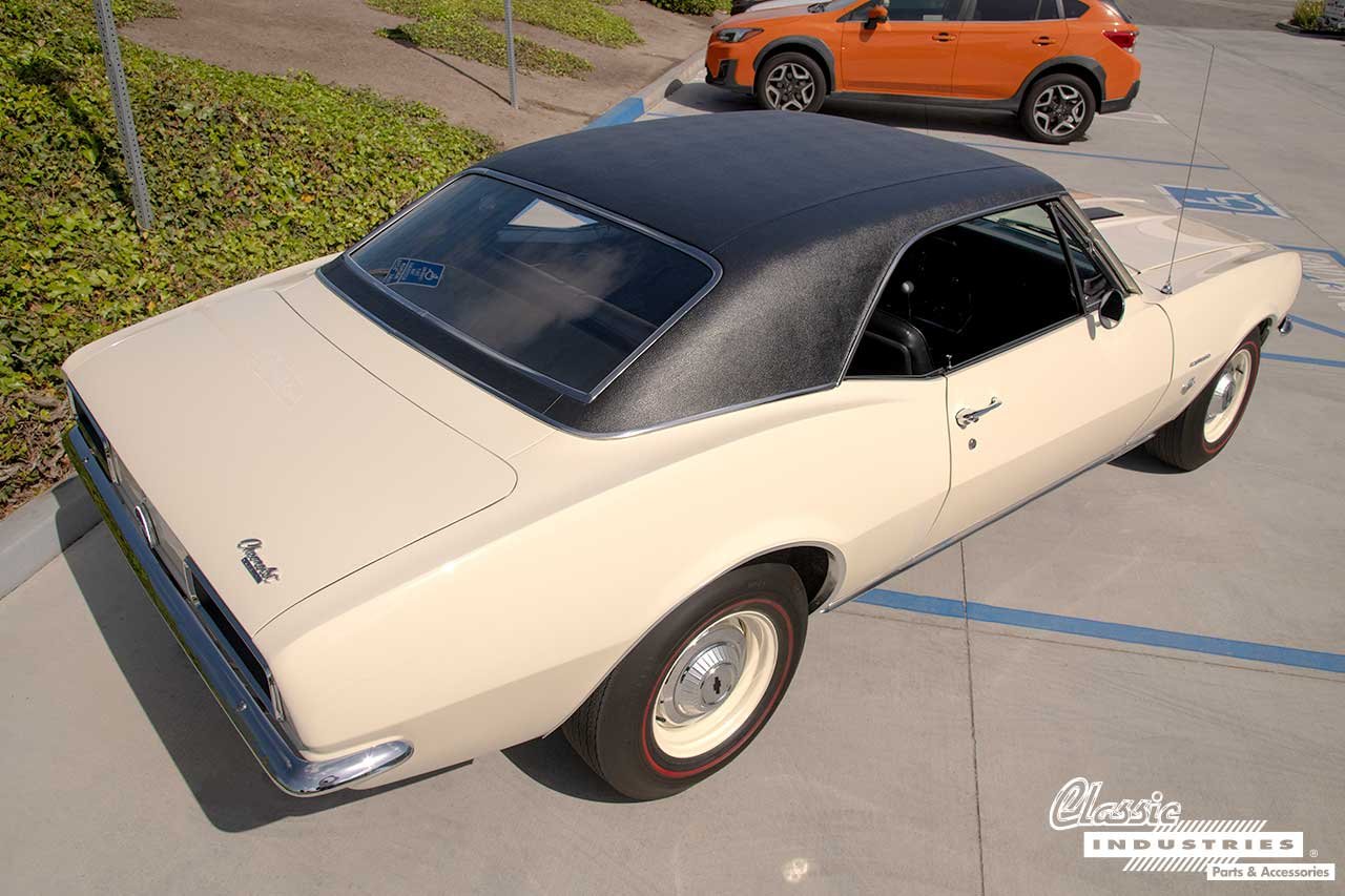 67_Camaro_SS_CapriCream_Three_Fourth_Rear_High_Up
