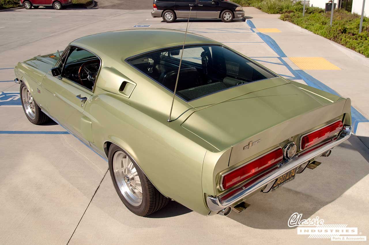 67_Mustang_GT500_3-4_Rear_High_Shot
