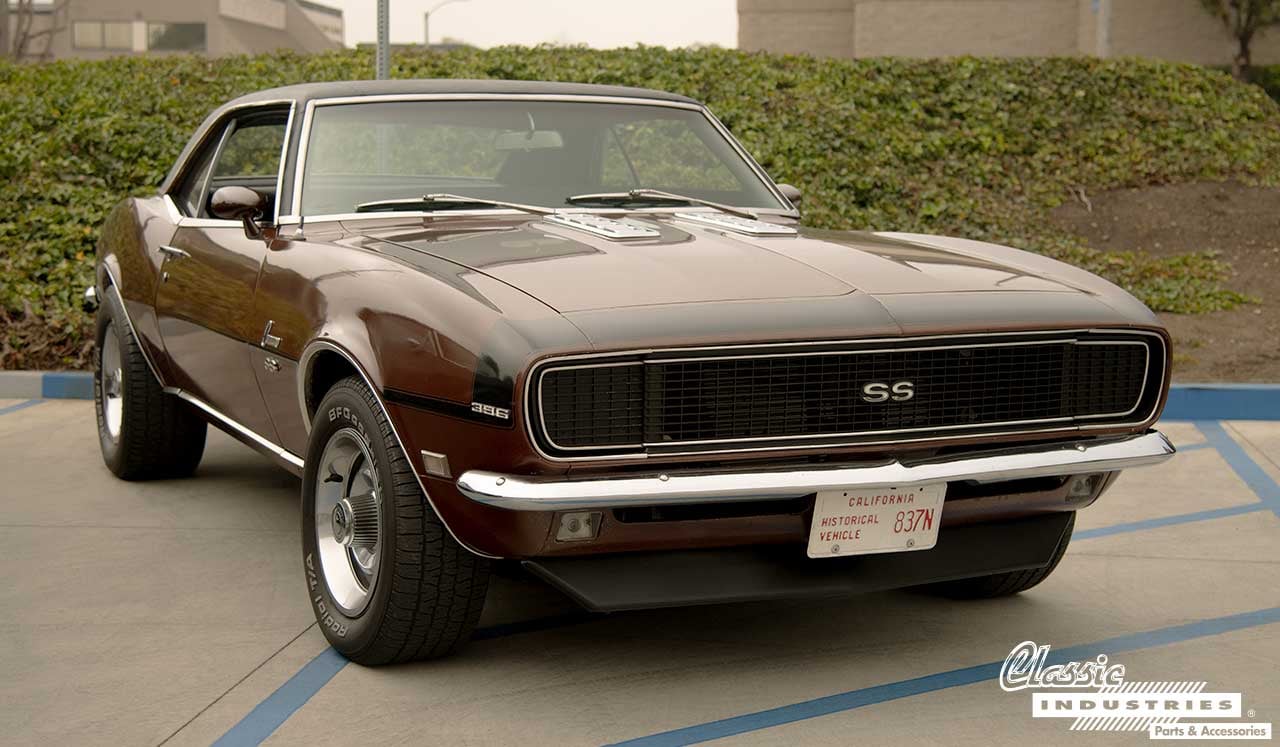 68_Camaro_SS_Brown_Three_Fourth_Front_Lead