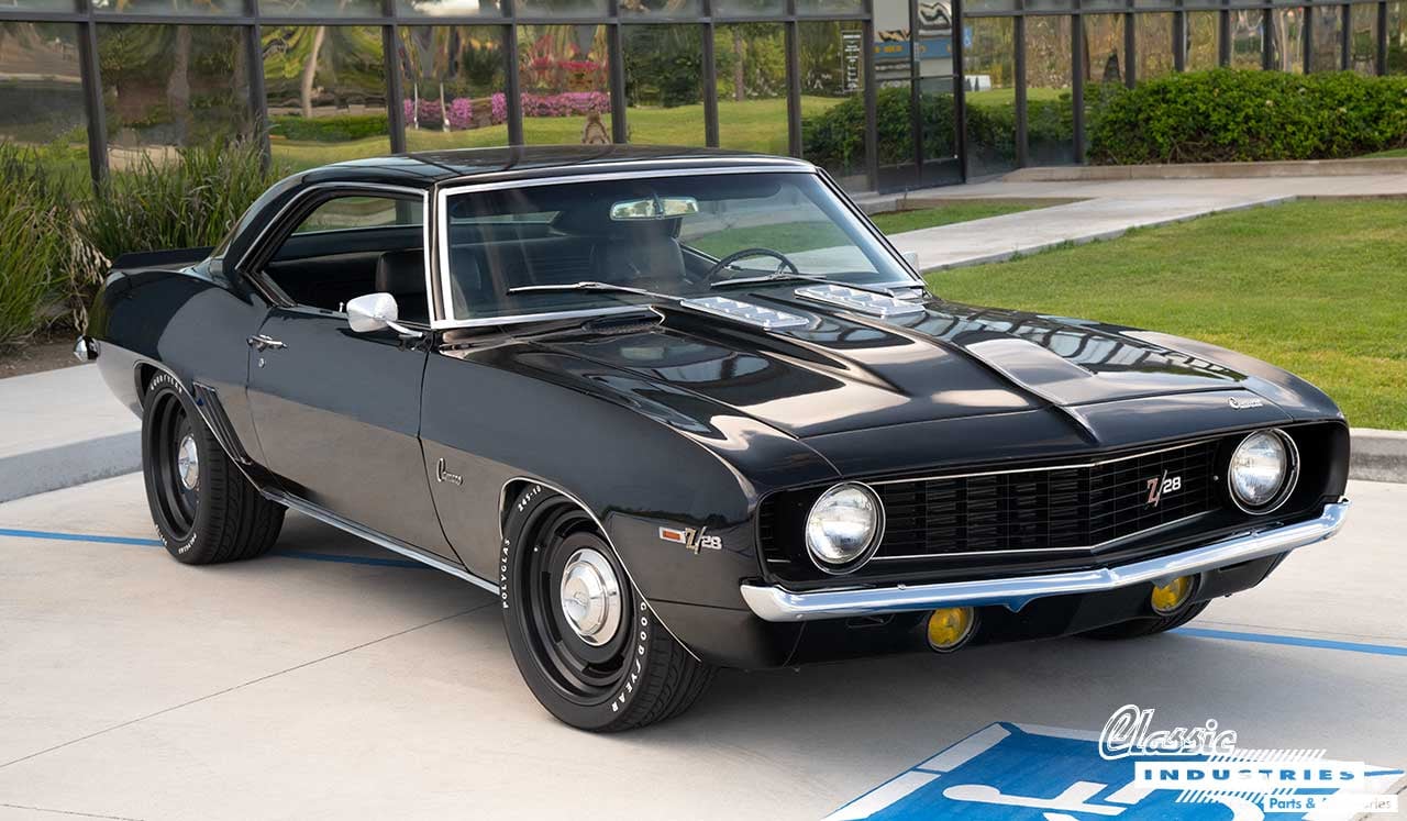 69_Black_Camaro_Z28_Three_Fourth_Front_Lead