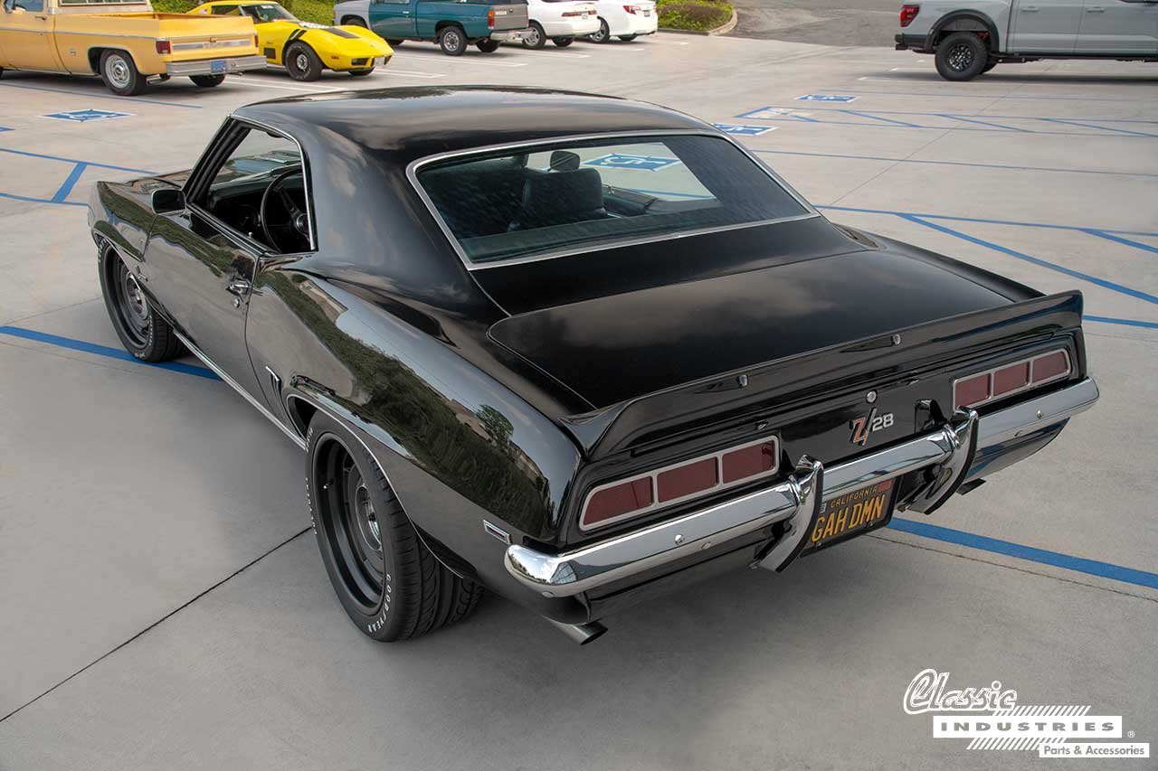 69_Black_Camaro_Z28_Three_Fourth_Rear