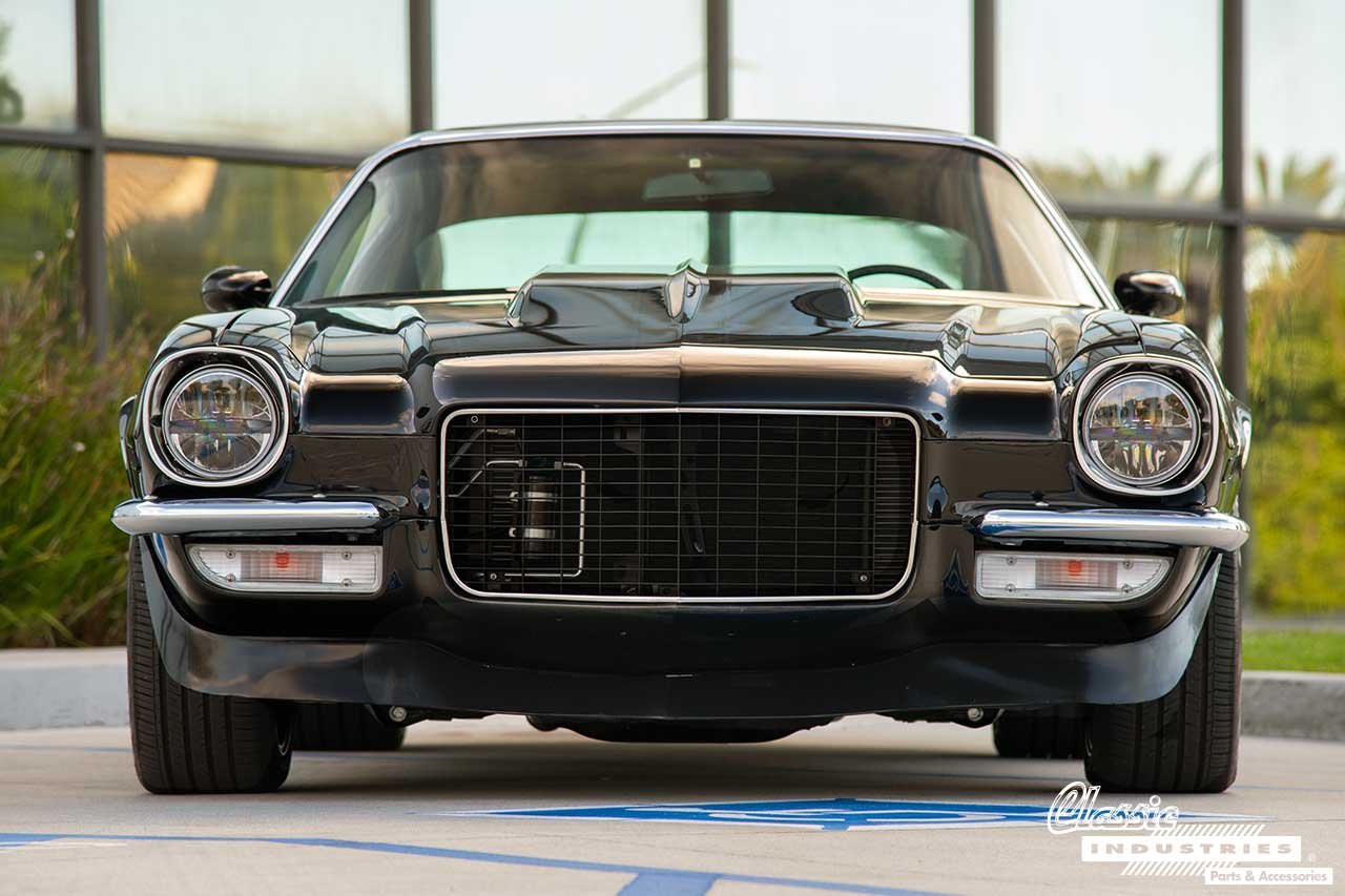 71_Camaro_SS_Black_Head_On