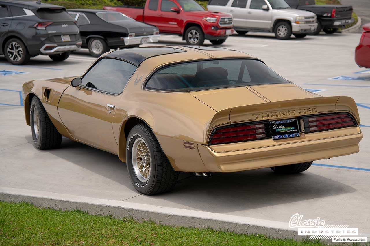 78_Pontiac_Firebird_Trans_Gold_Three_Fourth_Rear