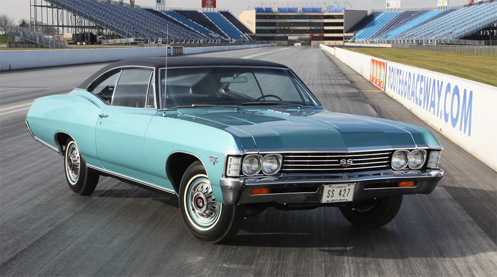 Blue 1967 Impala SS 1000 px