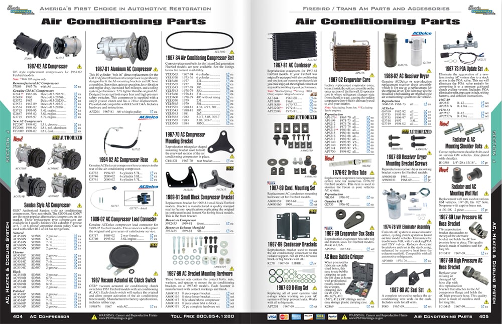 CI Firebird digital catalog ac parts copy