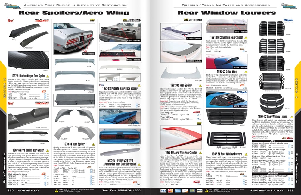 CI Firebird digital catalog rear spoilers and wings copy