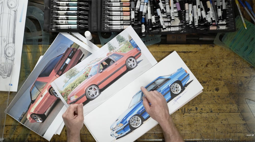 Chip Foose explaining what makes a Fox Body Shelby Mustang copy