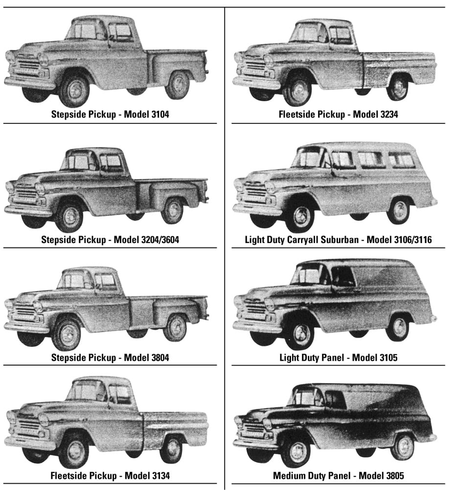 1947 1959 Chevy Truck Model Years Identification Guide