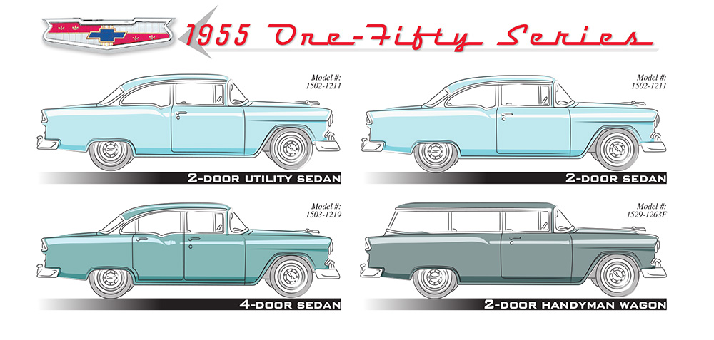 Six Models Nomad 1956 Chevrolet Bel Air Beauville Wagon New Metal Sign 210 