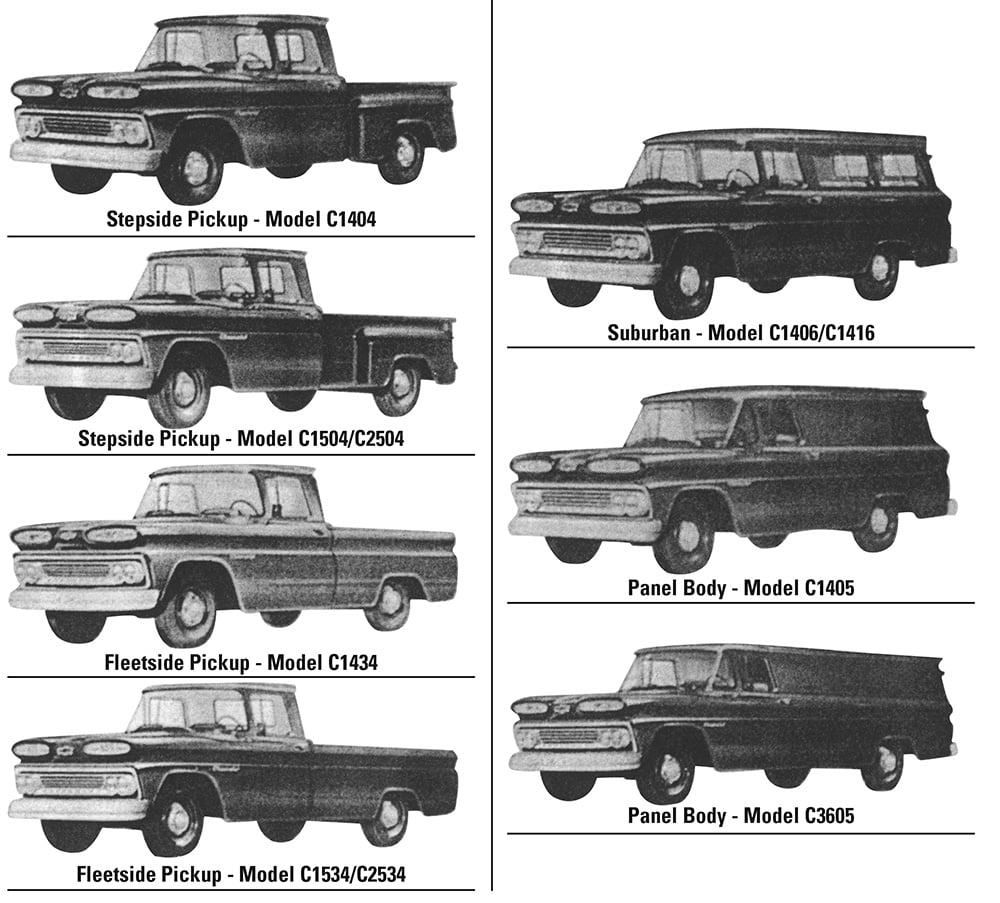 70s chevy truck models