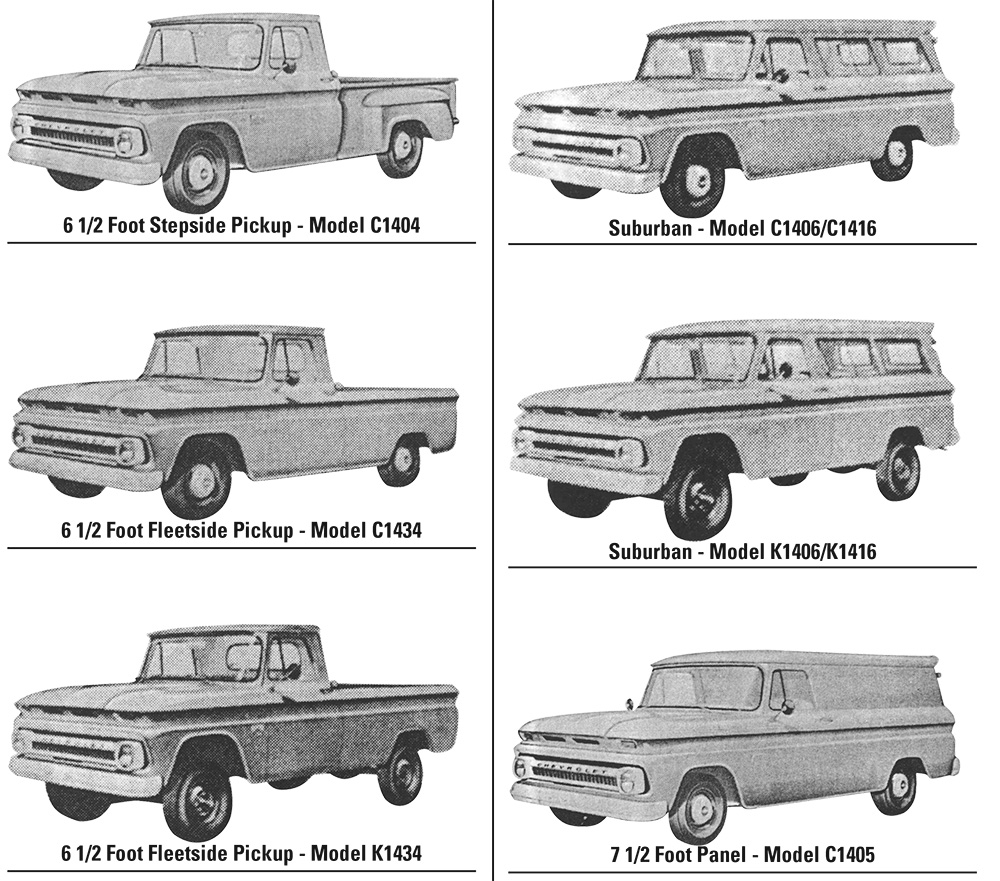 1966 Chevrolet Truck Shop Manual 66 Chevy Pickup Panel Suburban Big Truck 