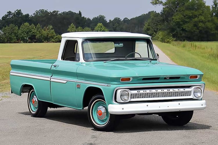 1966-chevy-c10-pickup-truck-restored-green-white