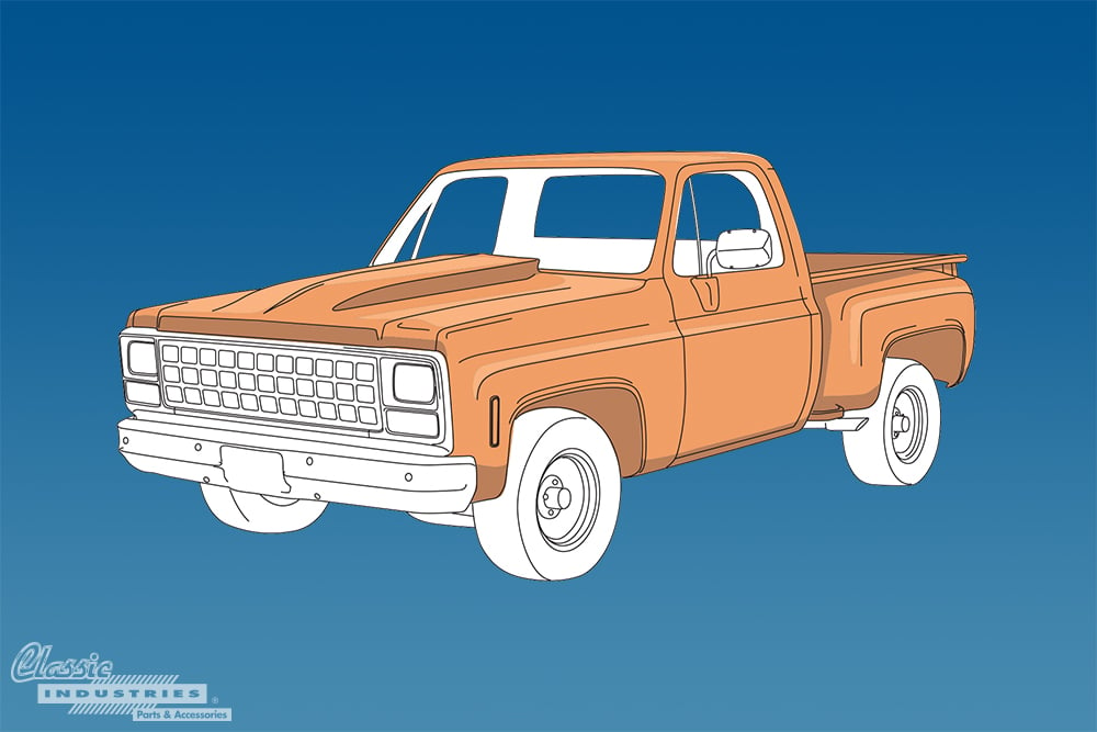 1987 chevy truck drawing