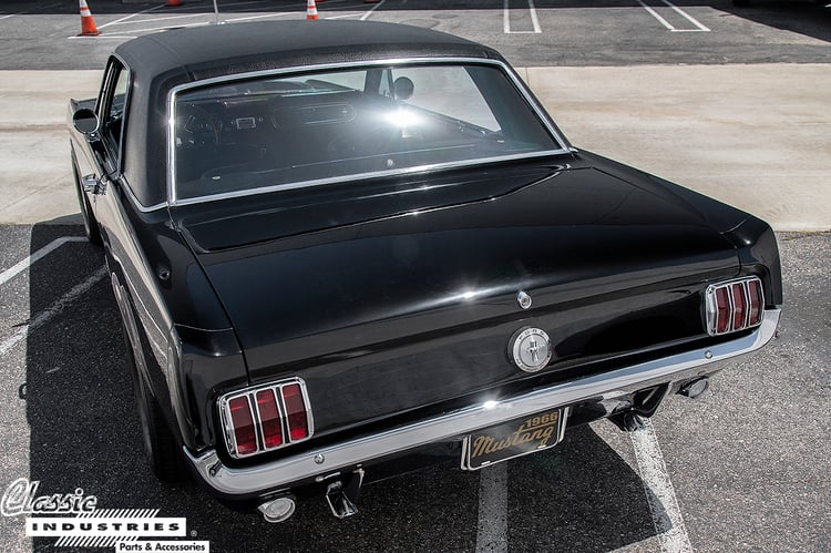 66MustangBLK_Rear