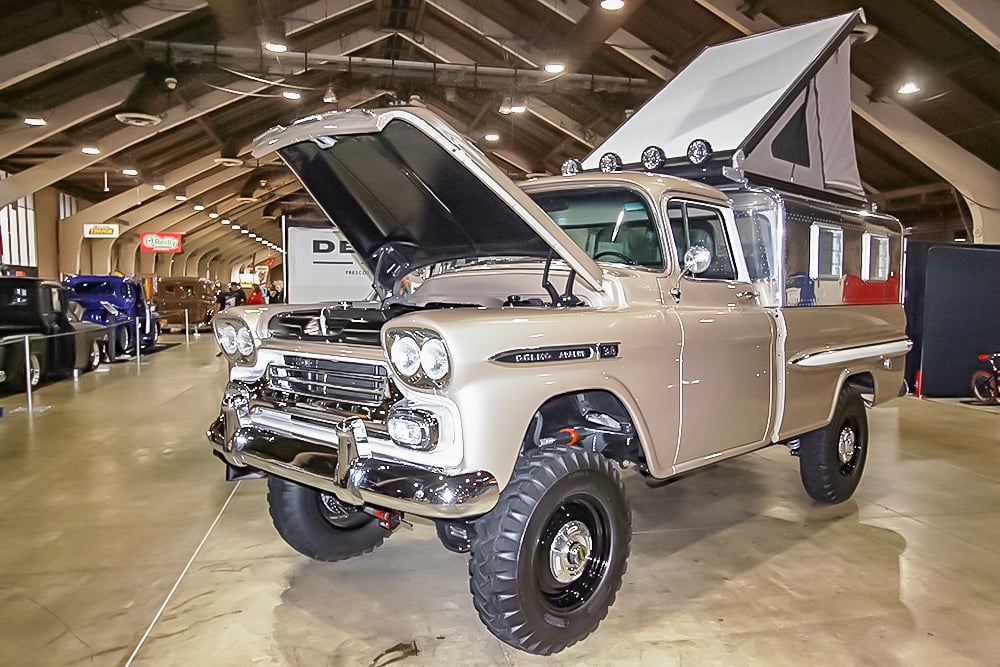 Delmo equipped tented 4x4 GM truck copy