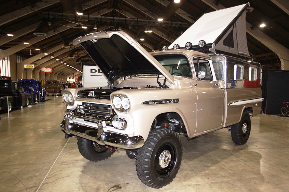 Delmo equipped tented 4x4 GM truck