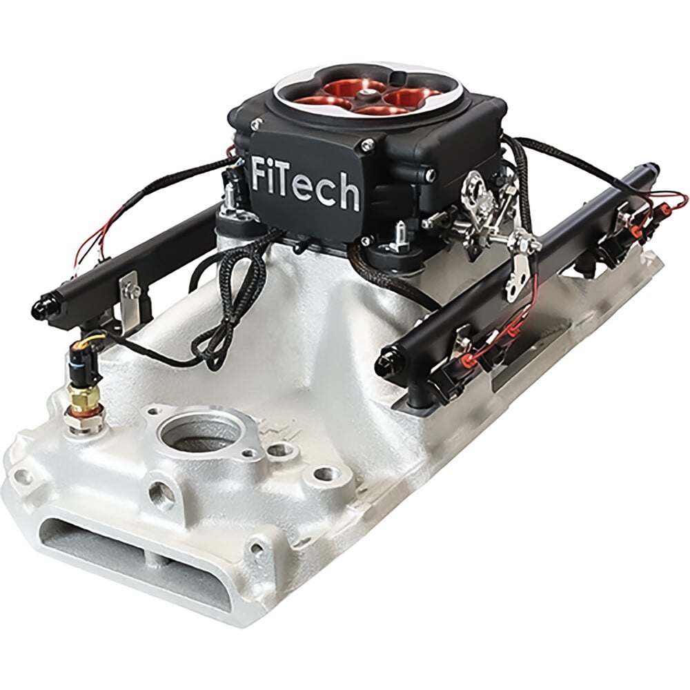 FF30258_FiTech Go Port EFI System; Chevy Big Block Rectangle Port 500-1050 HP Matte Black Finish