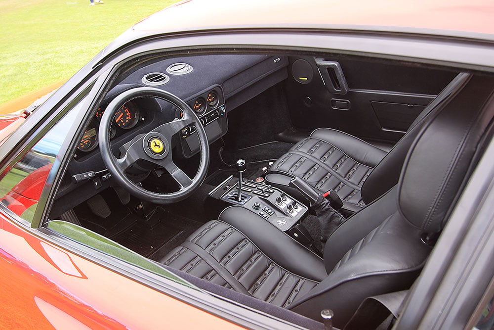 Ferrari GTO interior