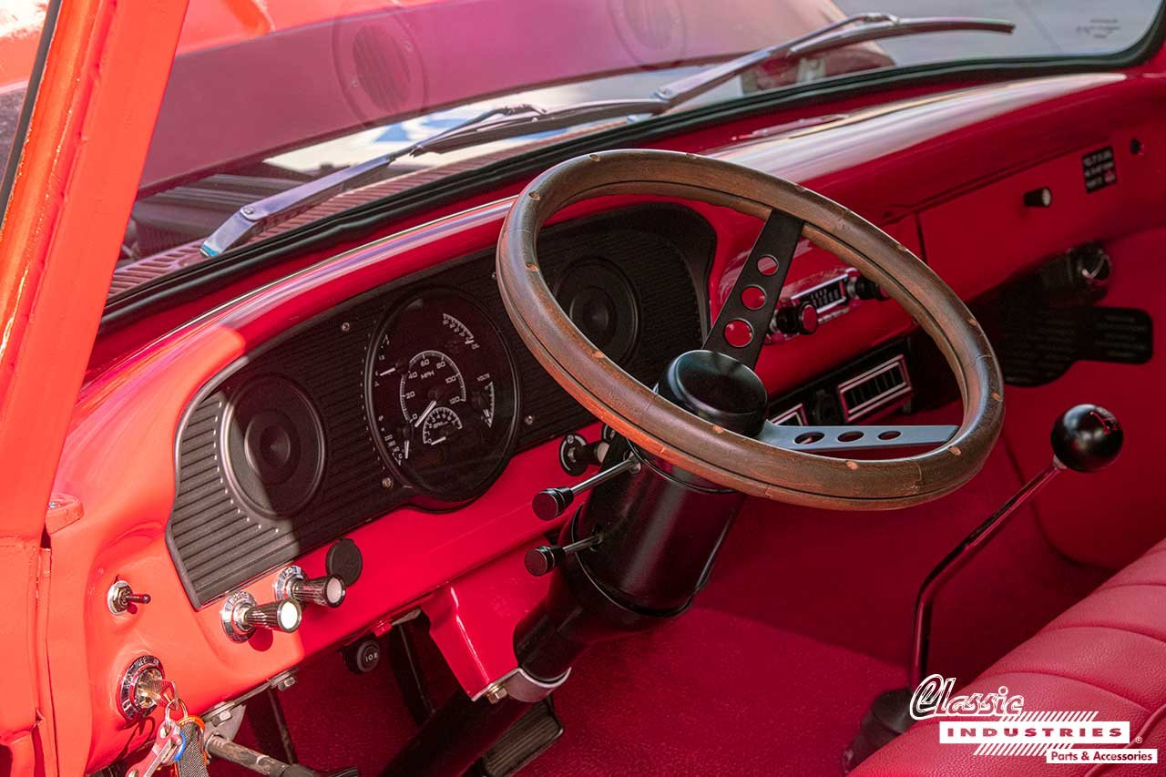 Ford_Red_F100_Truck_Steering_Wheel