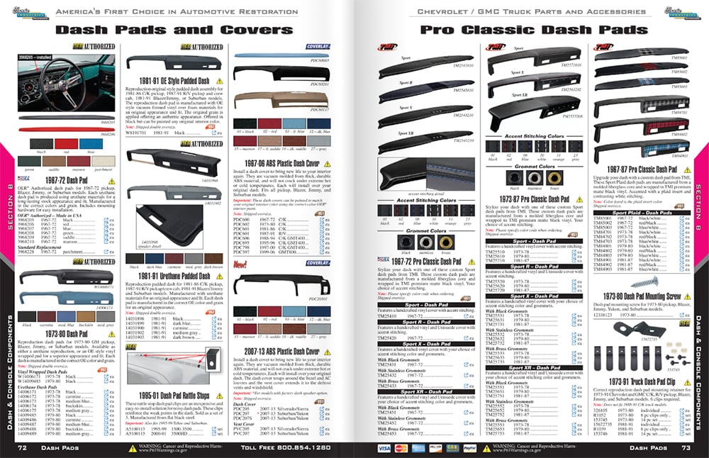 GM truck dash pads and covers pp 72-73 copy