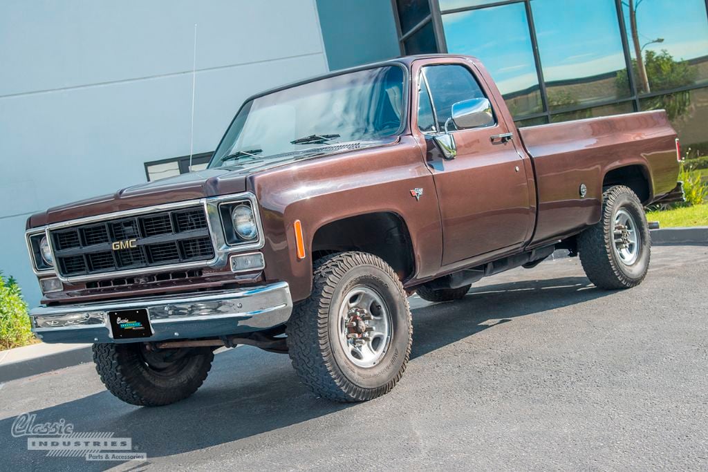 Brown 77 GMC pickup 01