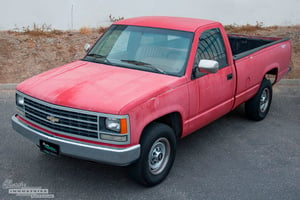 Red '90 C1500 work truck 3